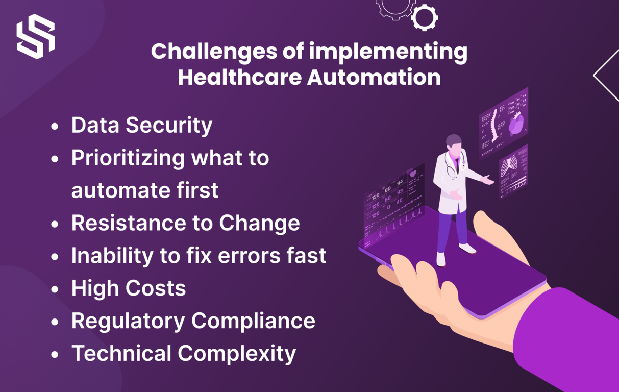 Challenges of implementing RPA in healthcare