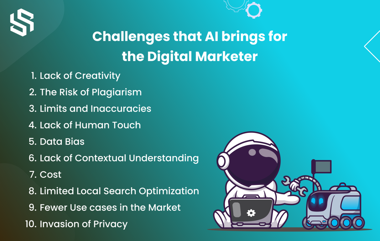 Challenges that AI brings for digital marketer