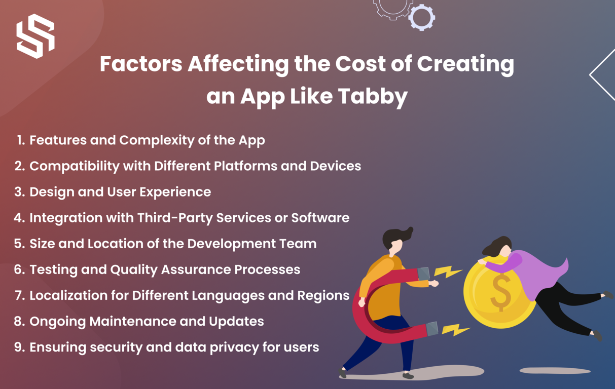 Factors Affecting the Cost of Creating an App Like Tabby