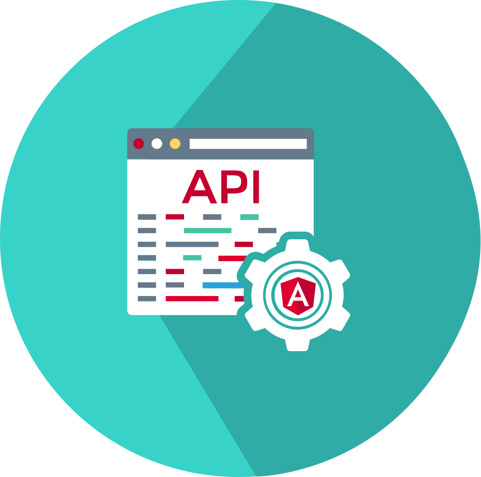 Angular API Integration and Third-Party Services Icon