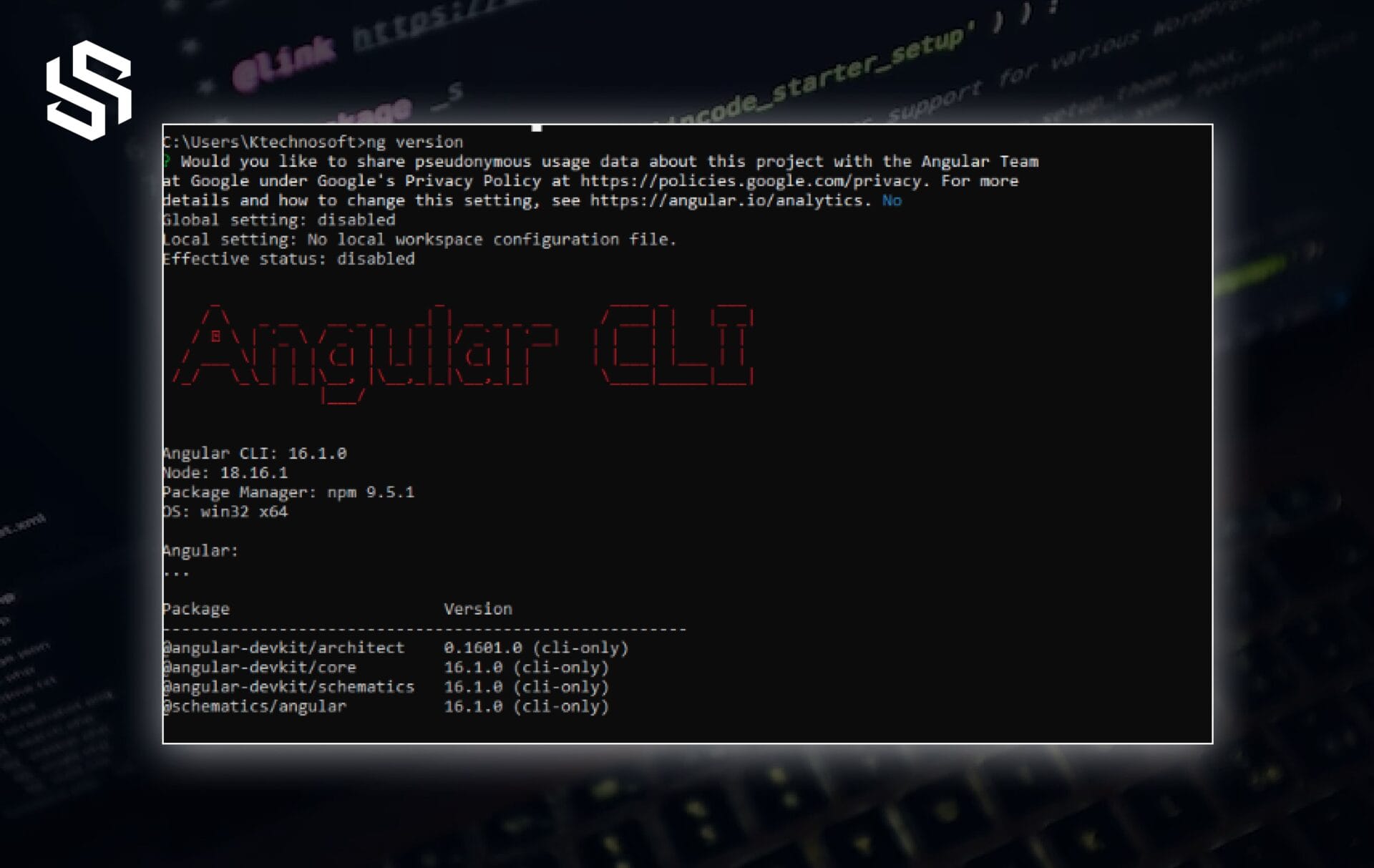 Angular CLI Installed