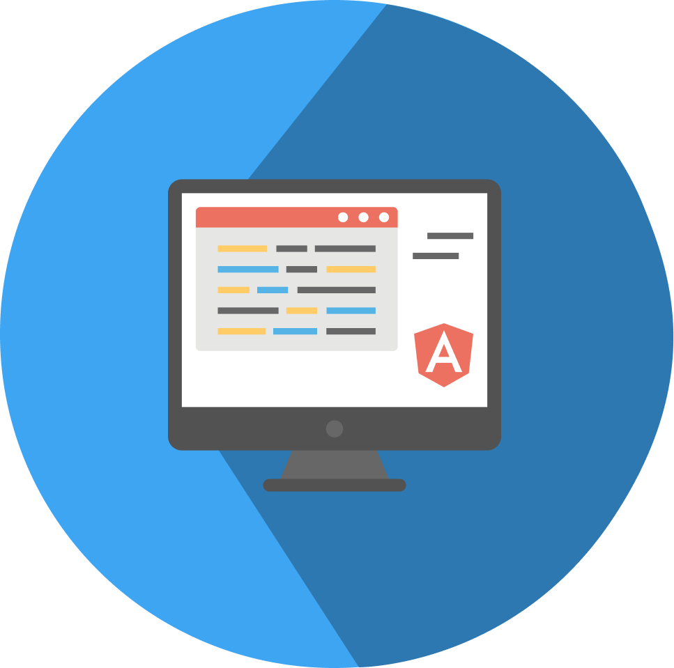 Angular REST API Development Icon