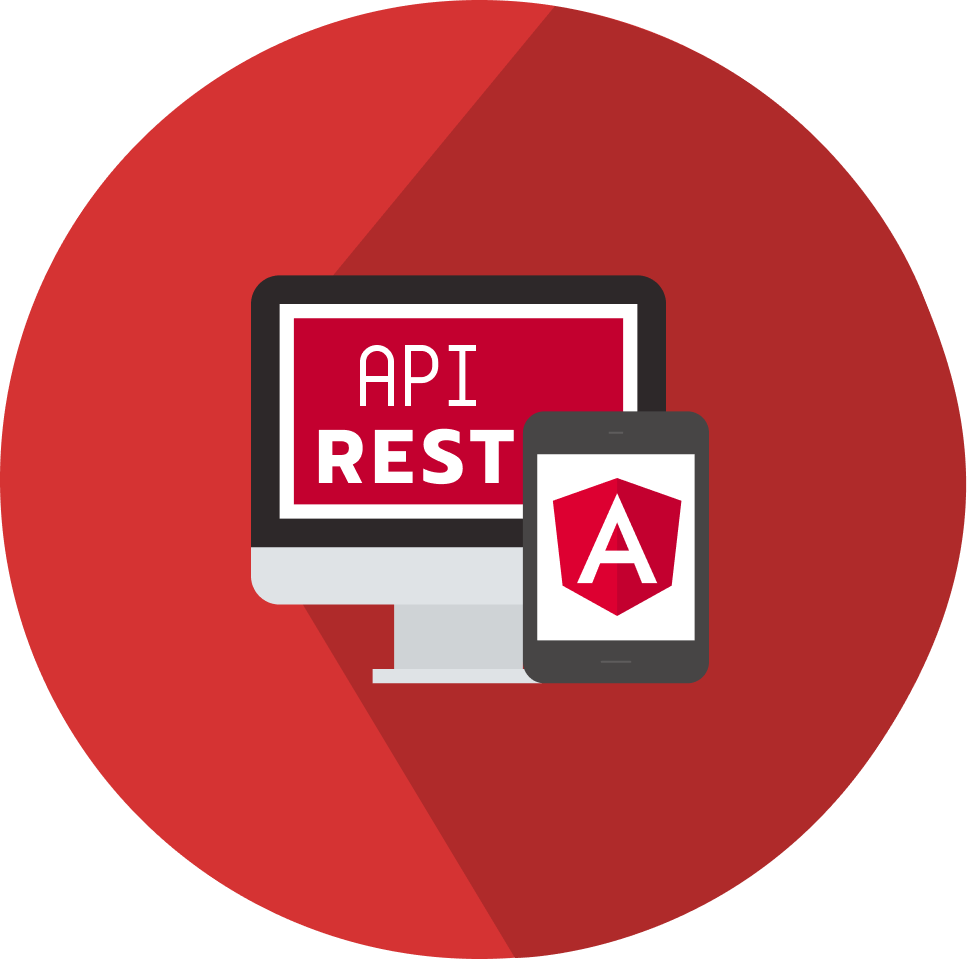 Angular REST API Development Icon