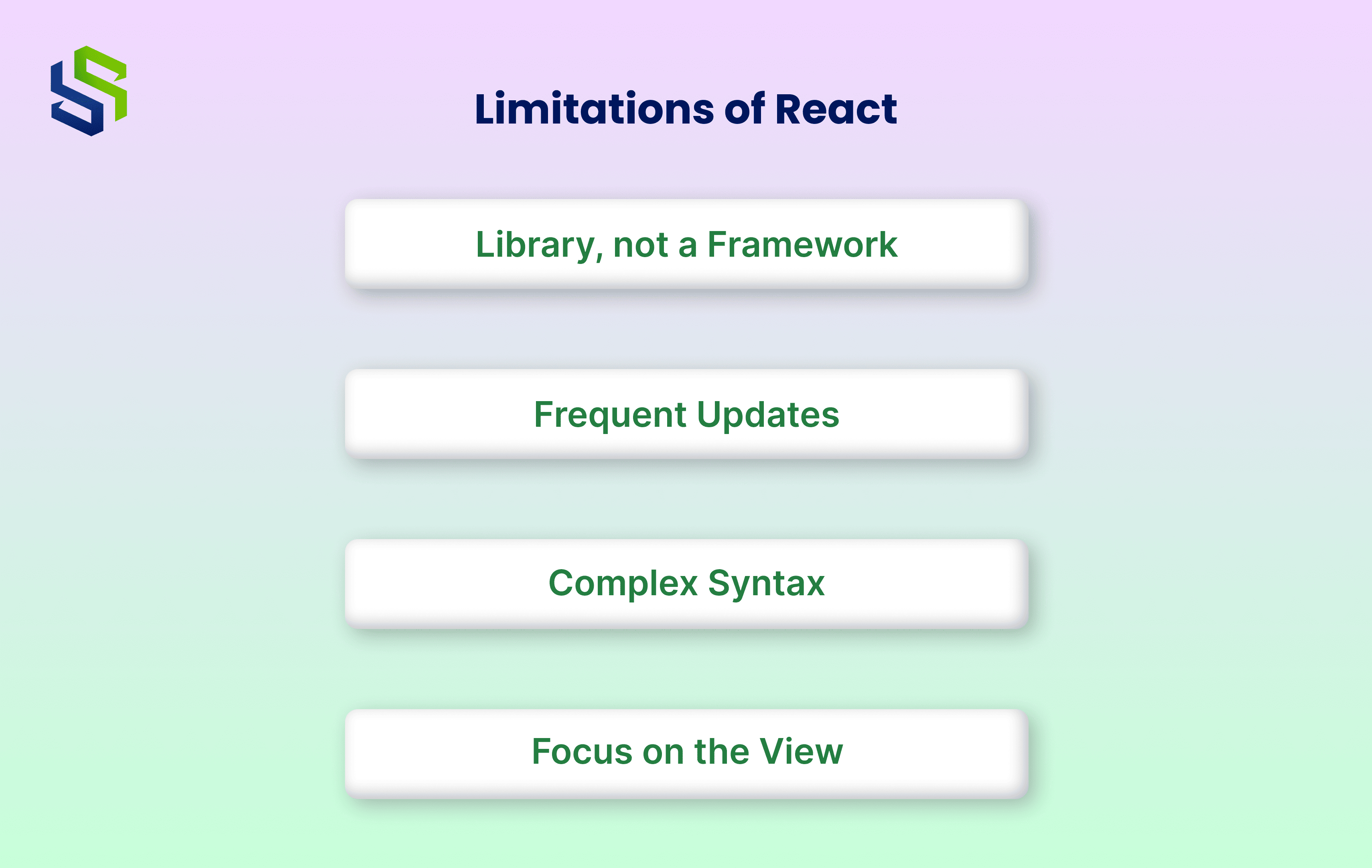 Limitations of React