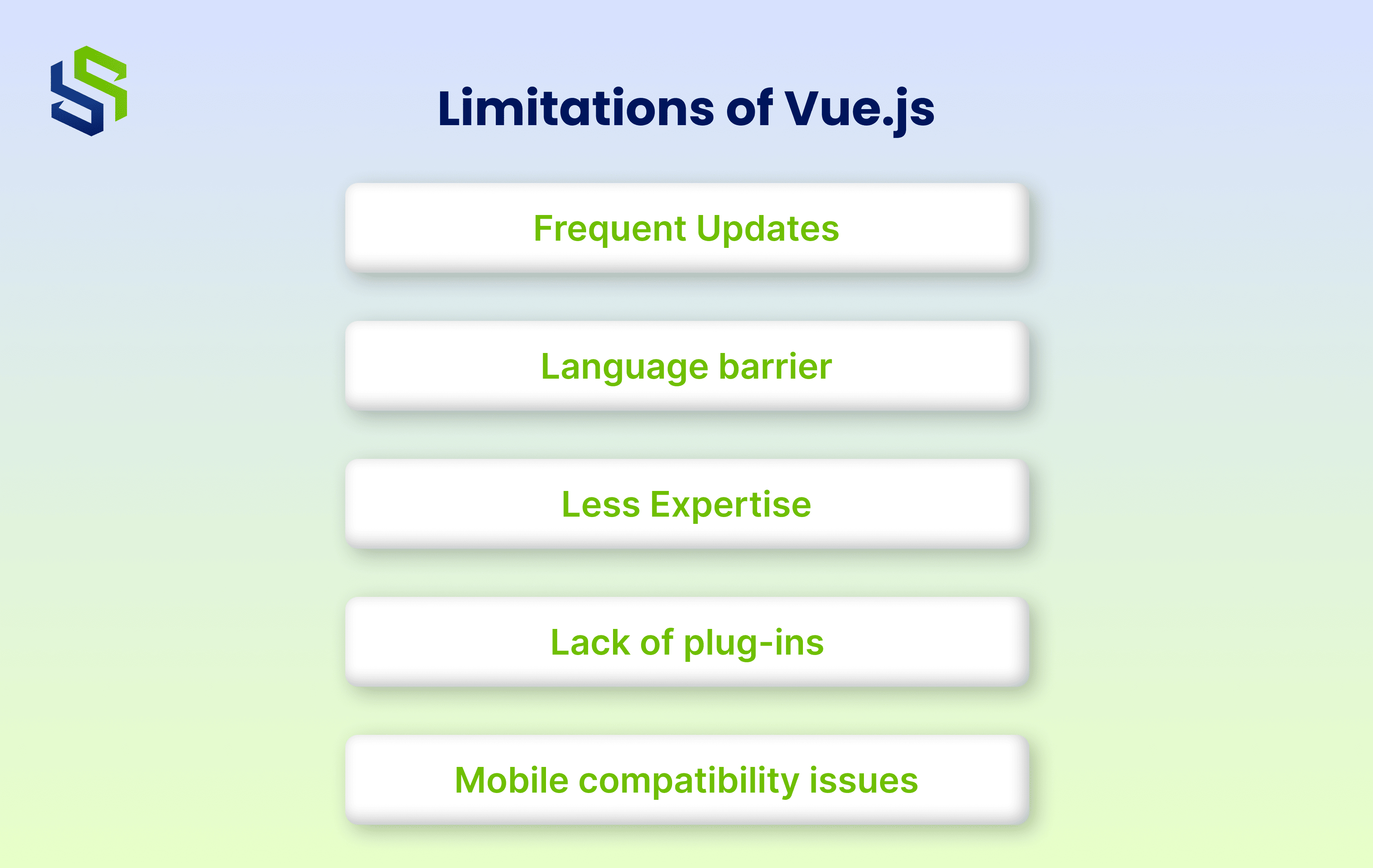 Limitations of Vue.js