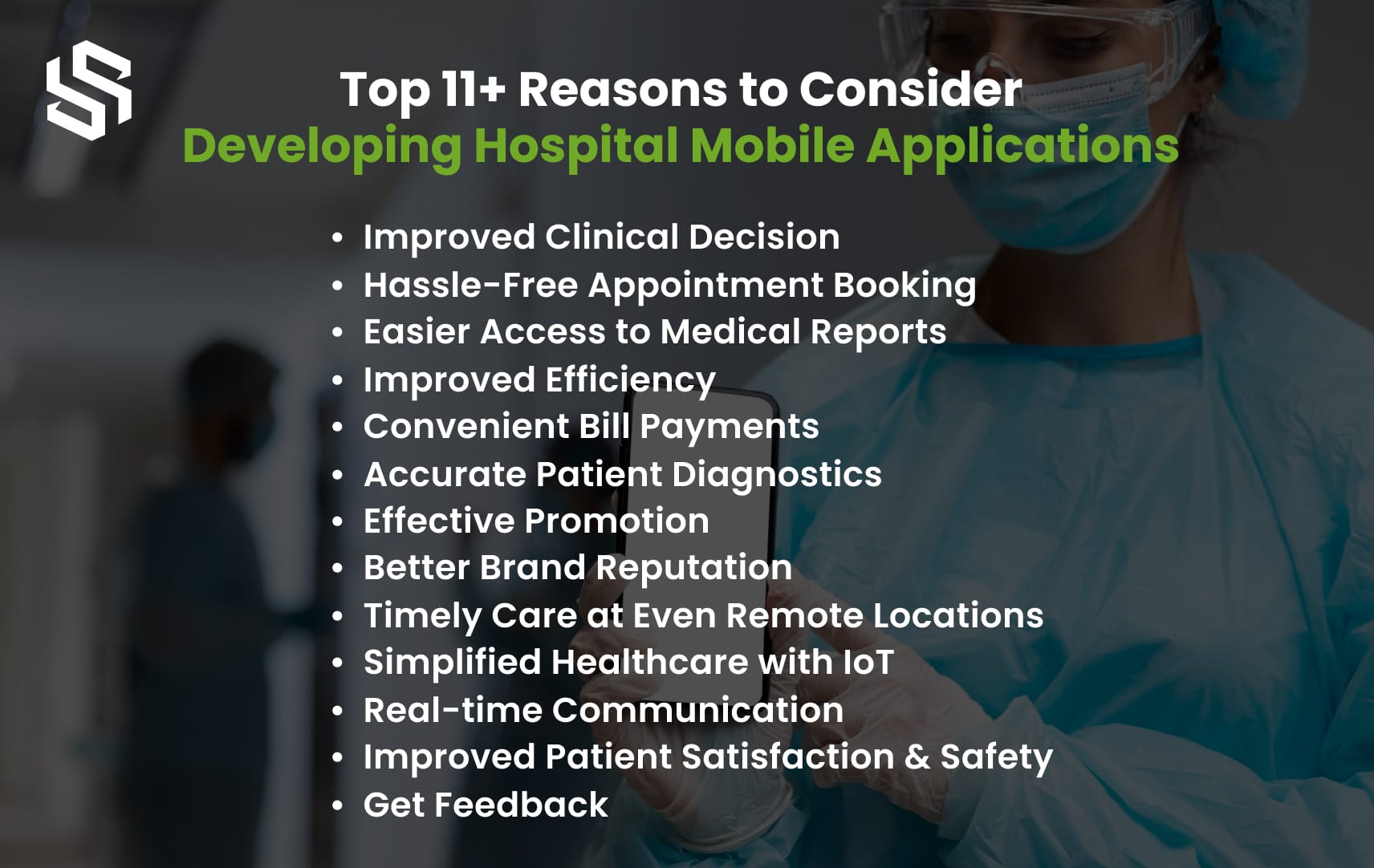 Top 11+ Reasons to Consider Developing Hospital Mobile Applications