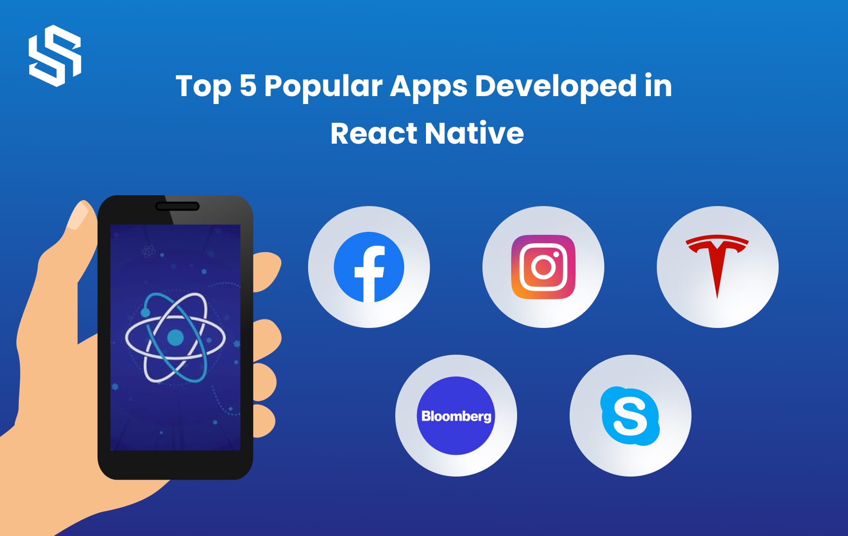 Top 5 Popular Apps Developed in React Native