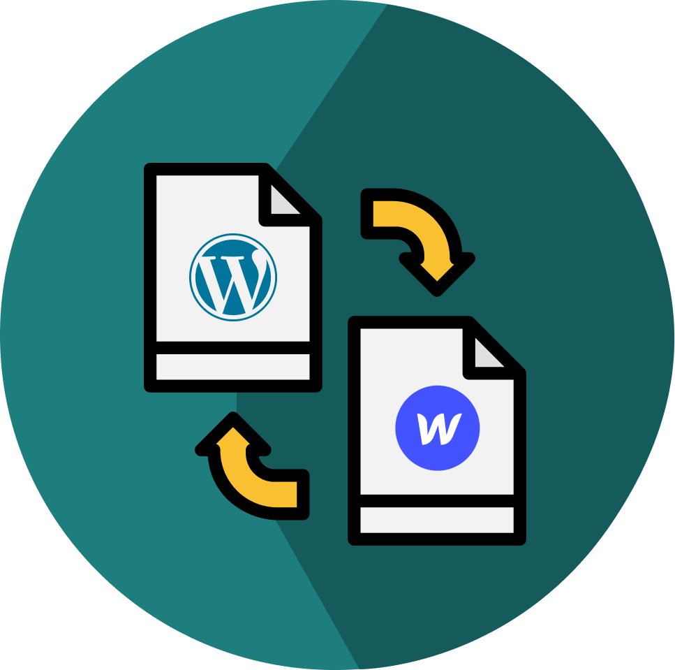 WordPress to WebFlow Migration Icon