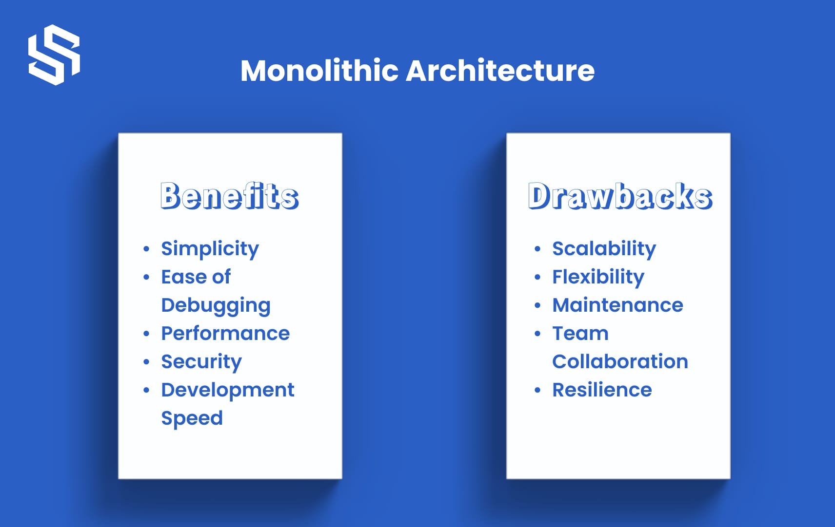 Benefits and Drawbacks of Monolithic Architecture