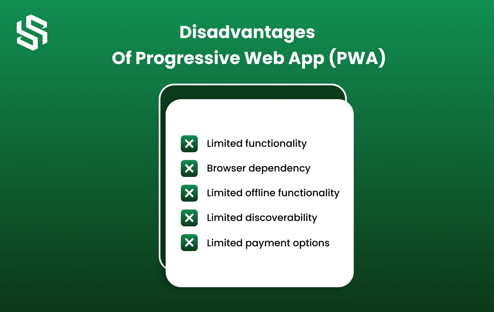 Disadvantages of Progressive Web Apps (PWAs)