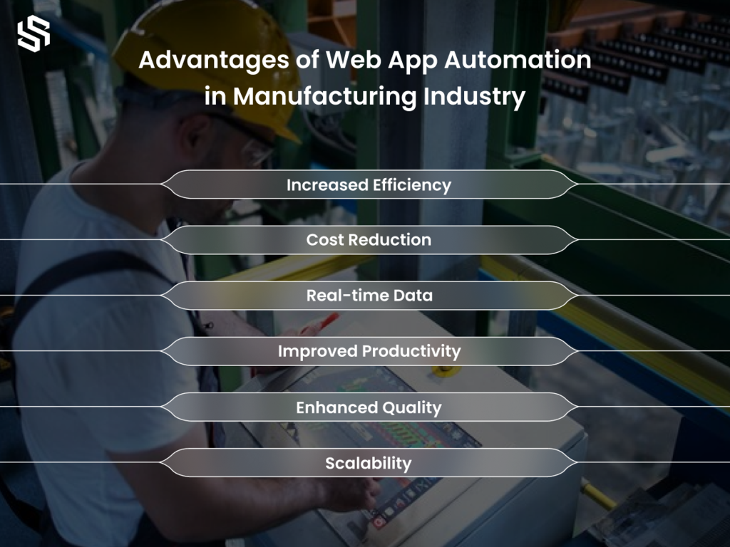 Advantages of Web App Automation in Manufacturing Industry