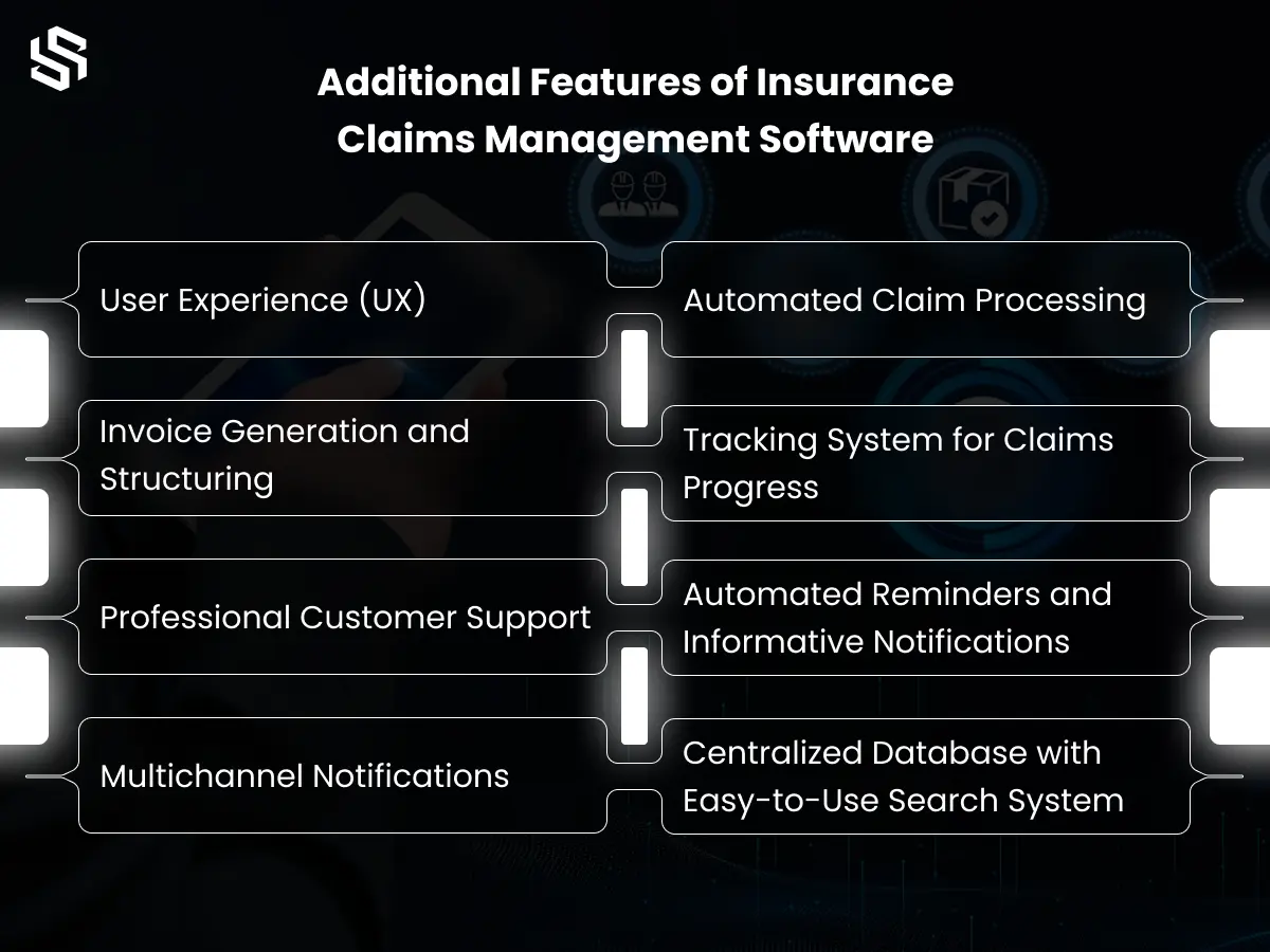 Additional Features of Insurance Claims Management Software