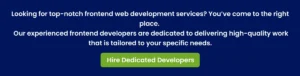 top notch frontend web development services