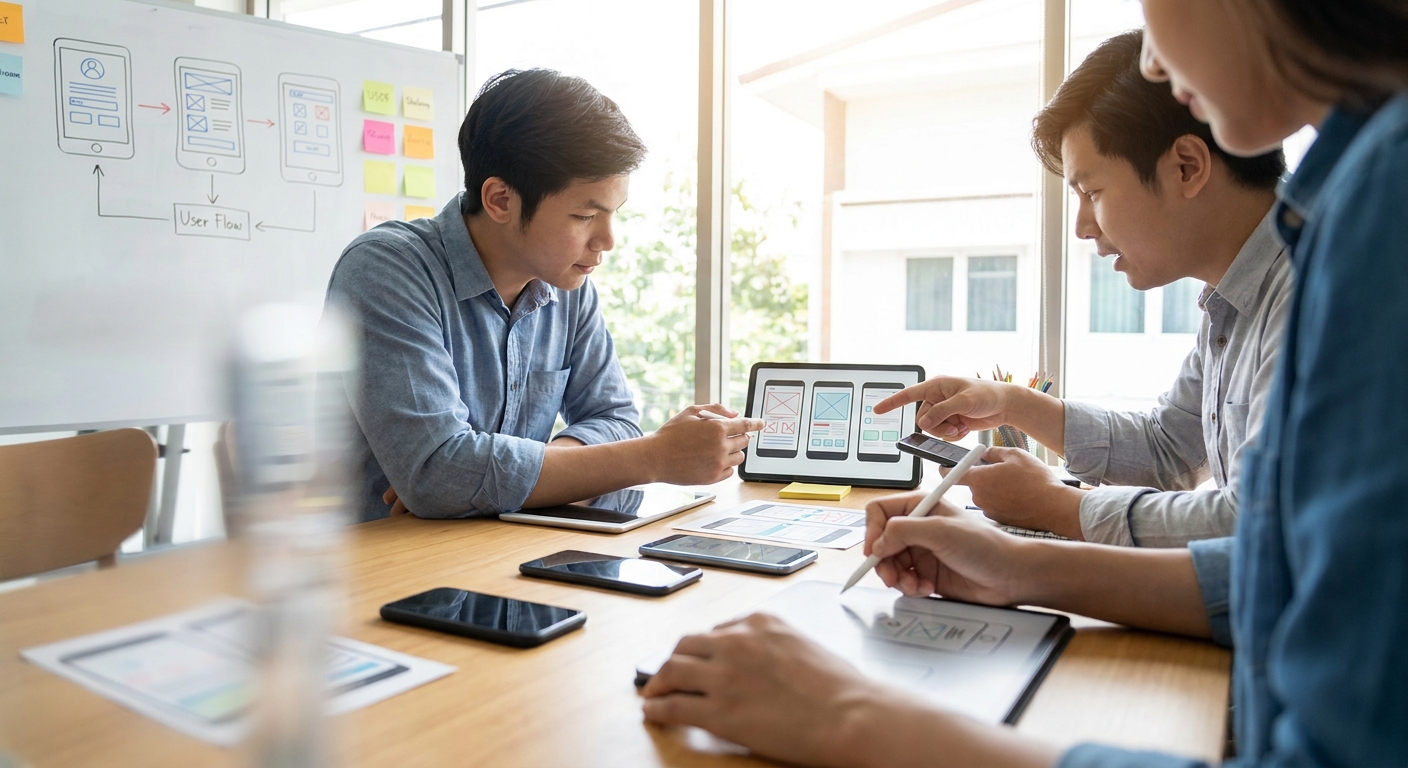 UI/UX design services for mobile apps