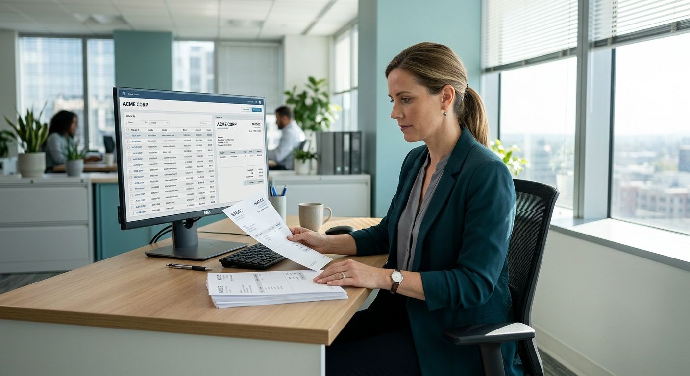 NLP document classification workflow in an office