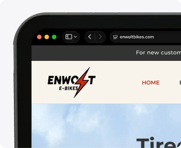 Enwolt website in a desktop browser window