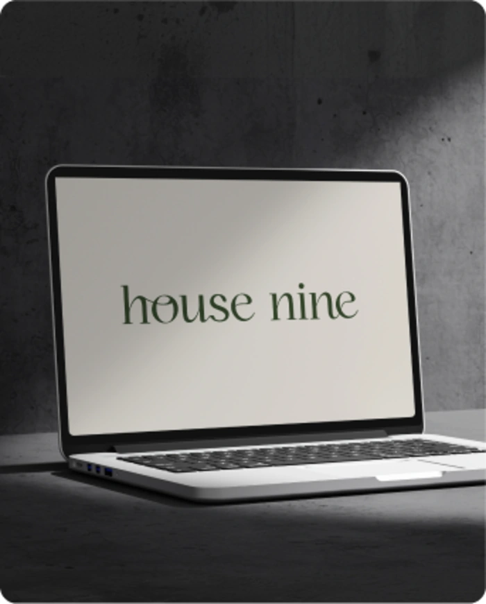 House Nine branding mockup