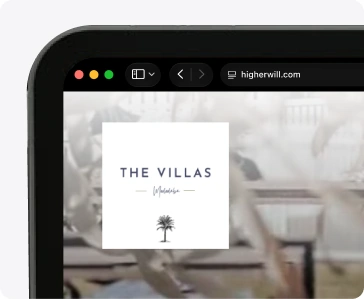 The Villas Mooloolaba website in a desktop browser window