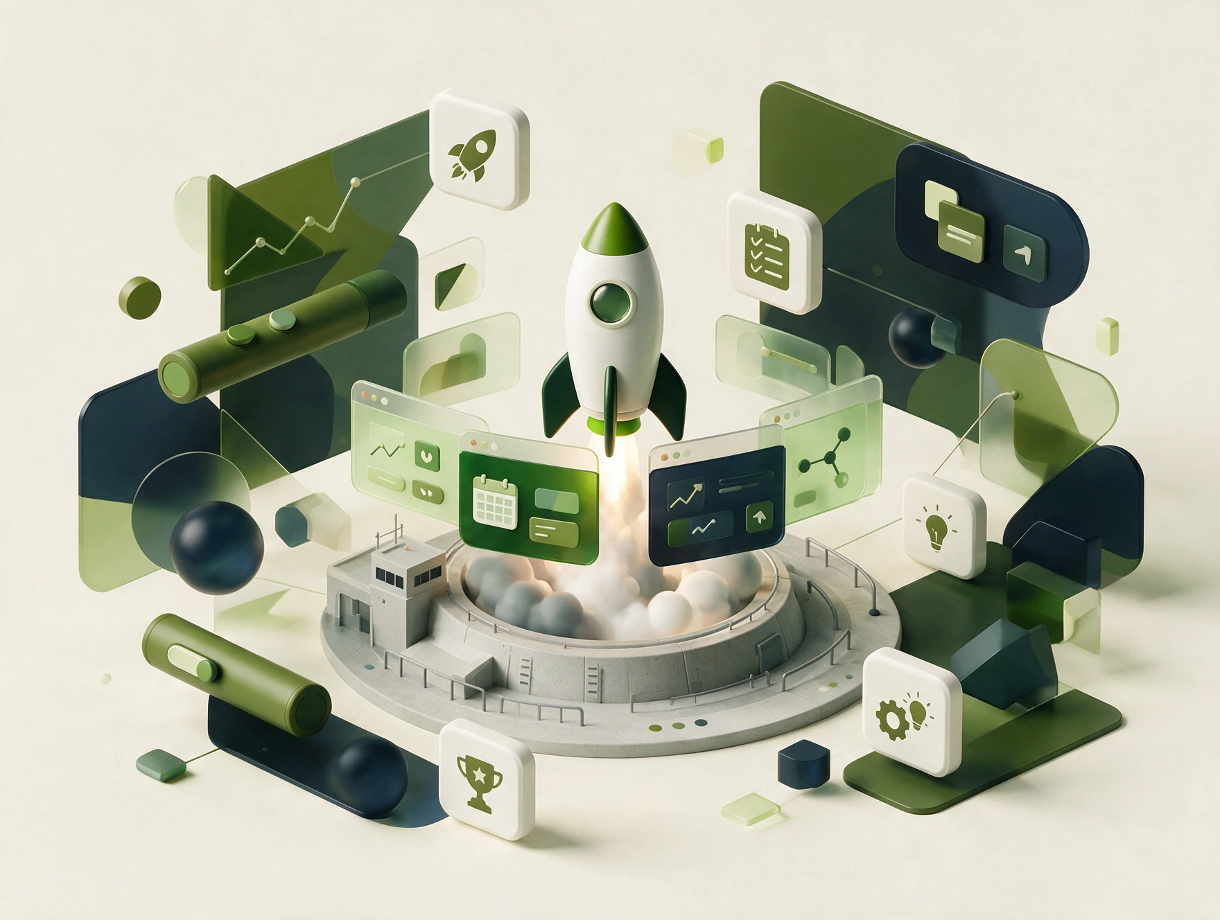 Startup App Development illustration