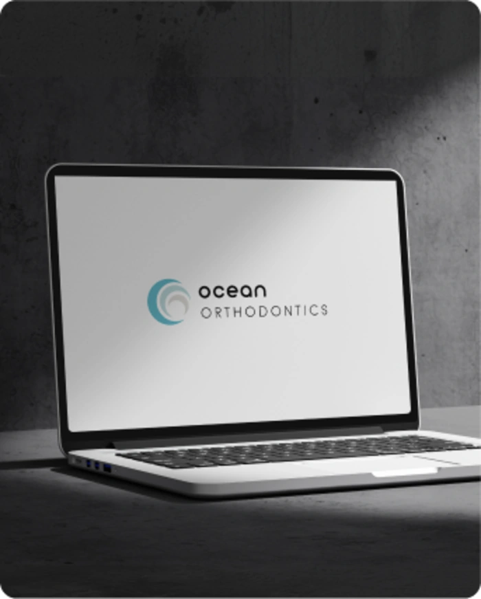 Ocean Orthodontics branding mockup