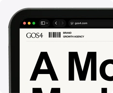Gos4 website in a desktop browser window