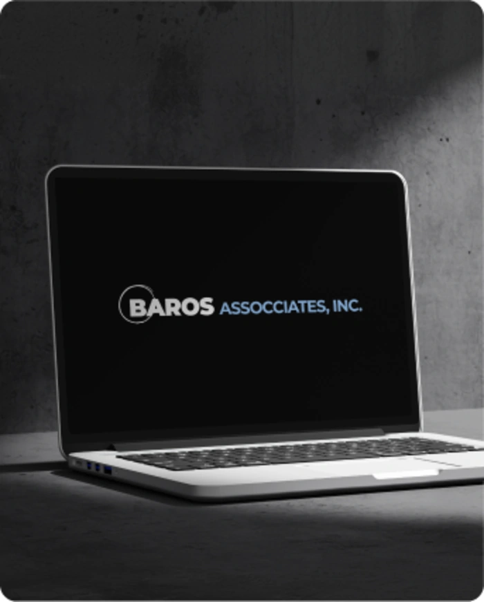 Baros Associates branding mockup