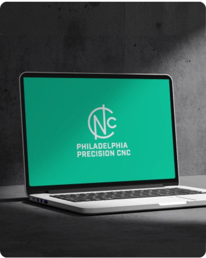 Philadelphia Precision CNC branding mockup