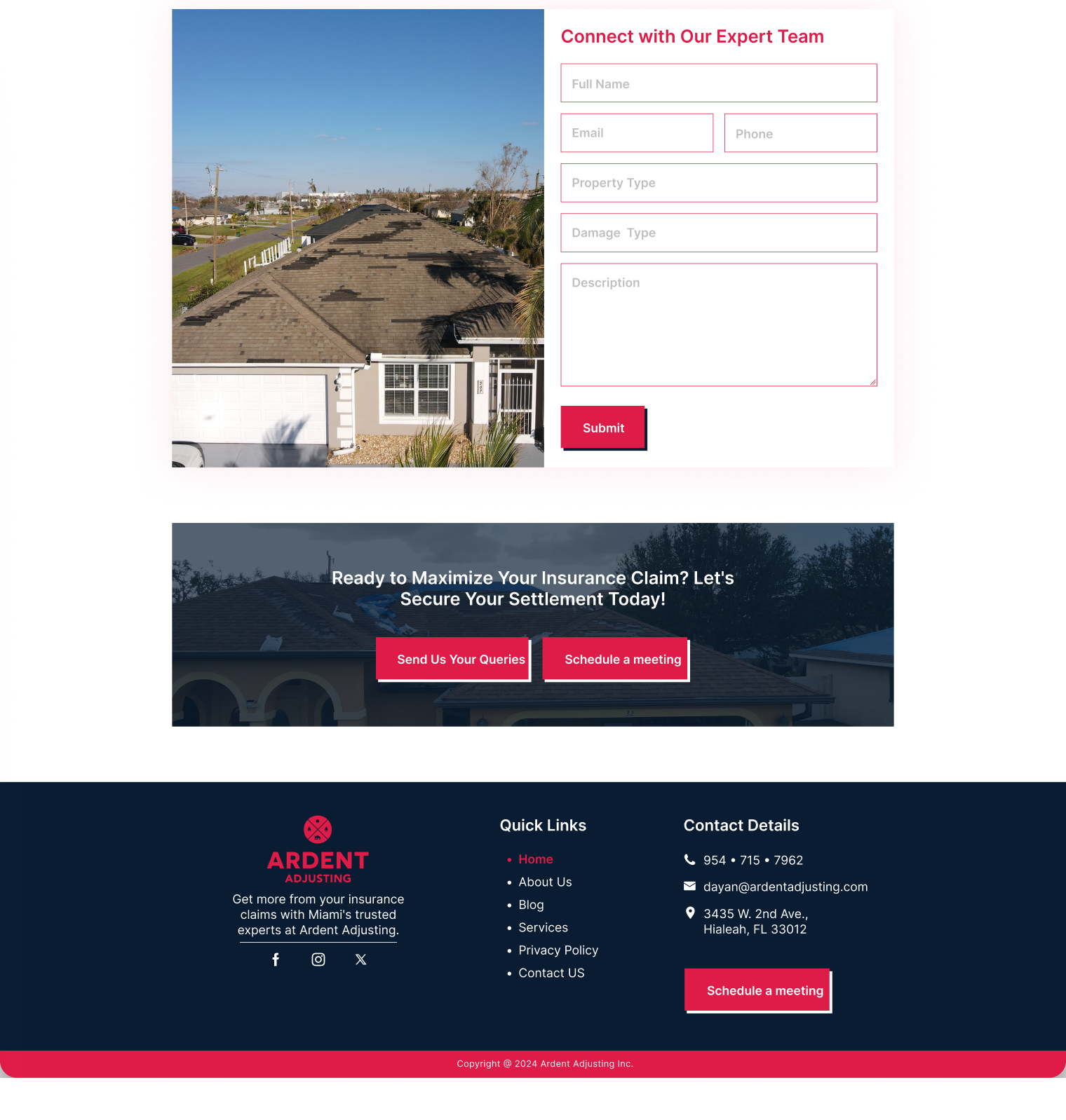 ardent-adjusting website screen 2