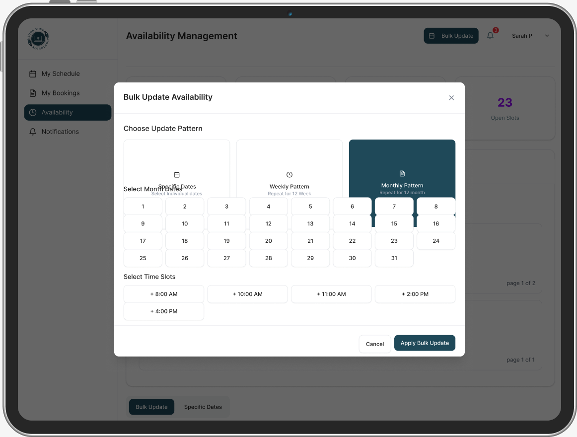 book-notary web app screen 4