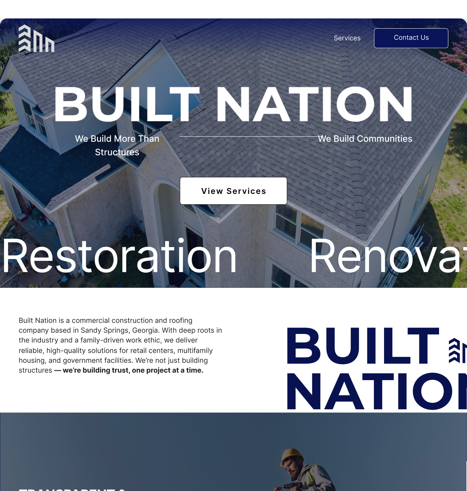 built-nation website screen 1