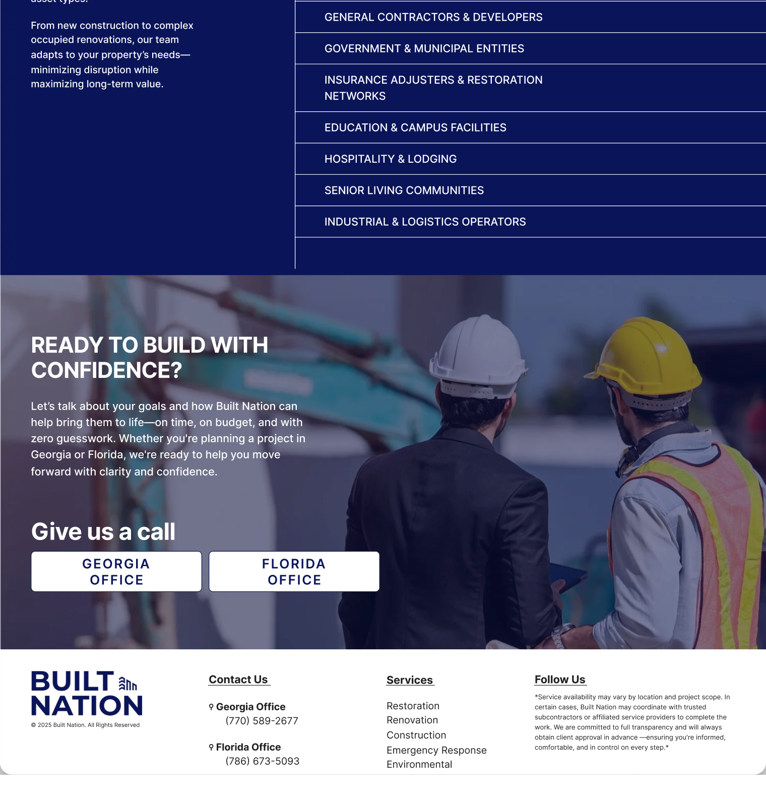 built-nation website screen 2