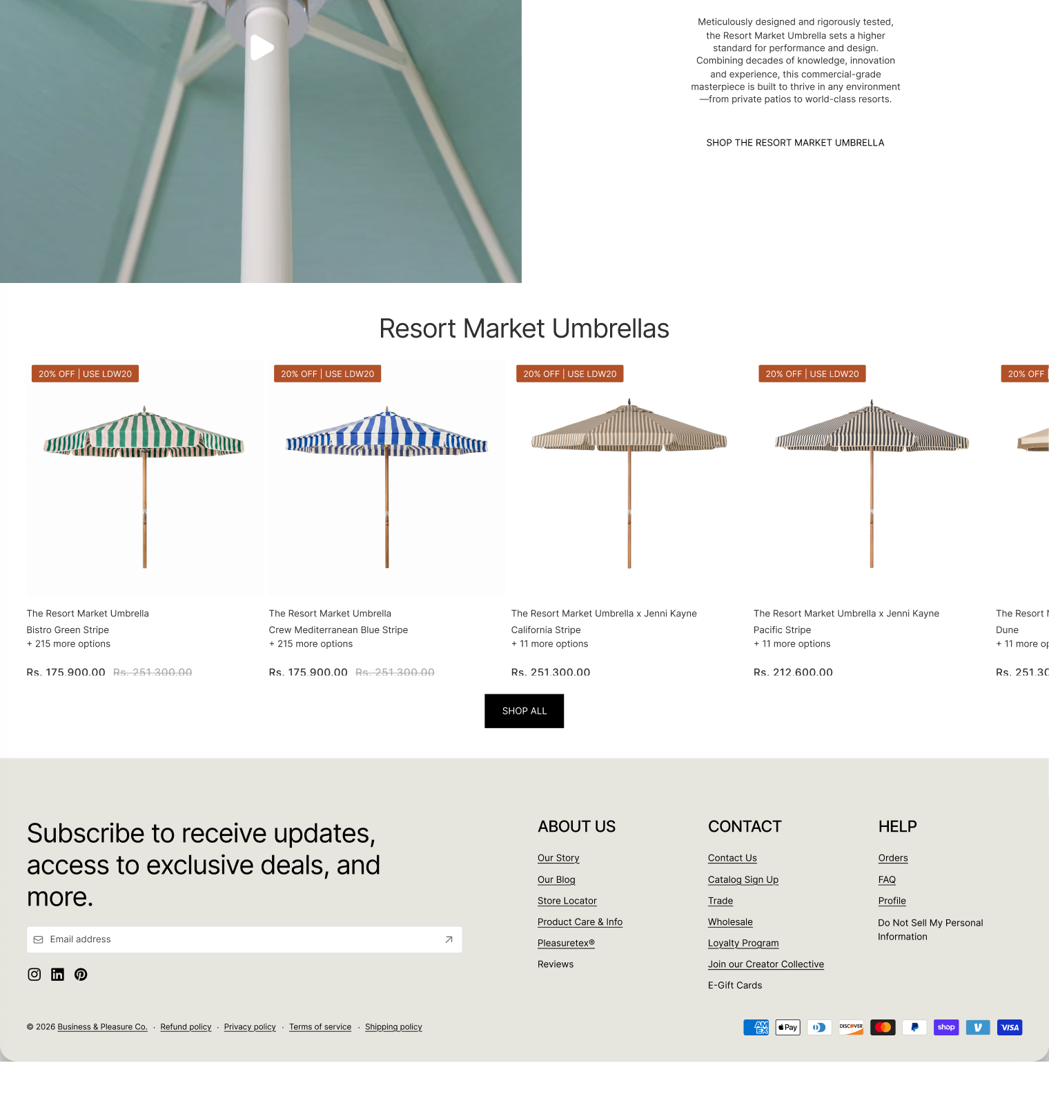 business-pleasure website screen 2