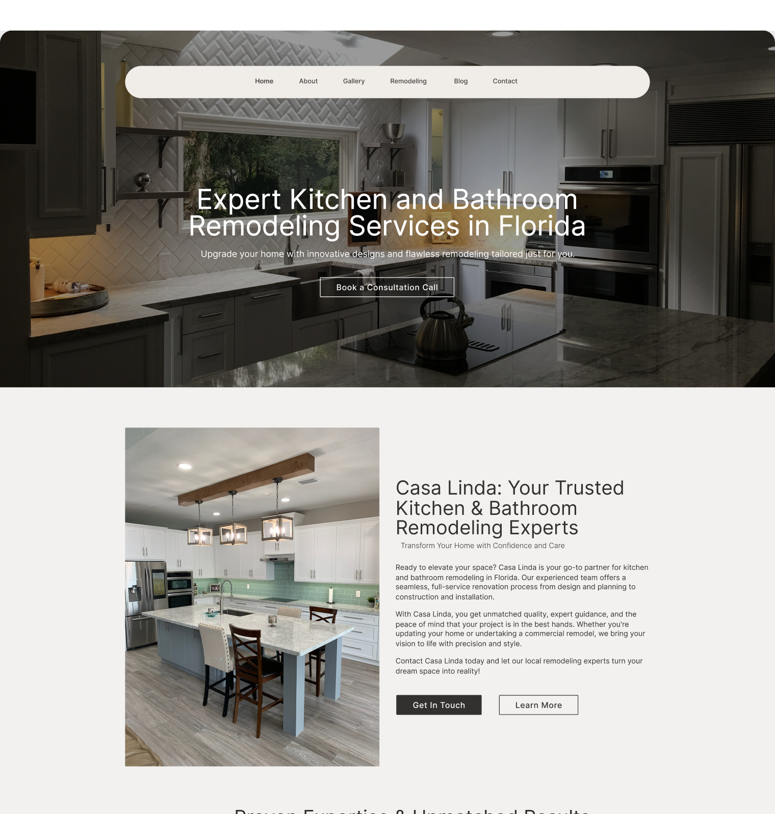 casa-linda website screen 1