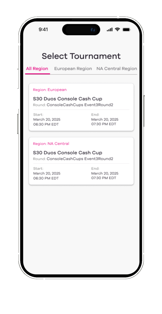 Clutch Up mobile app screen 2