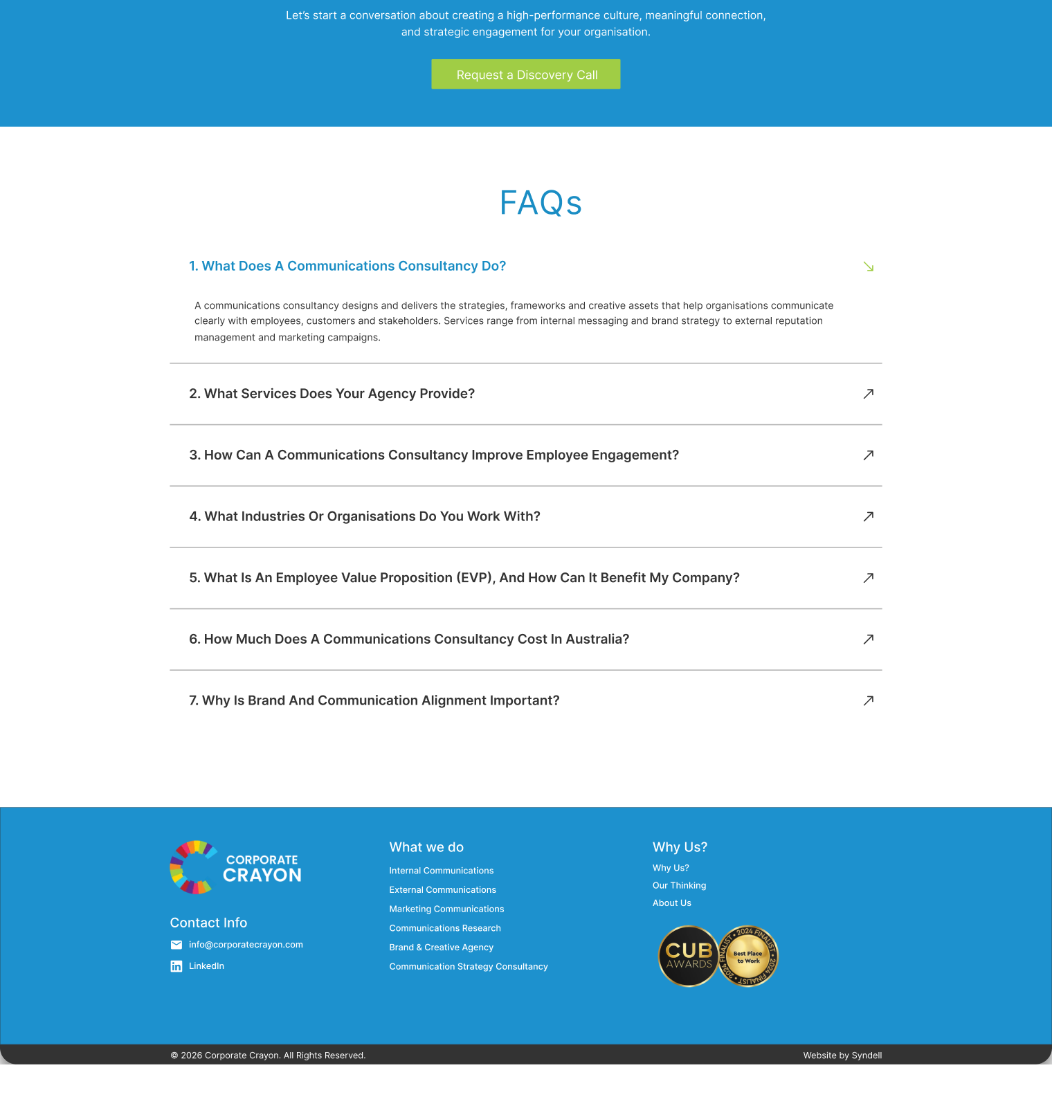 corporate-crayon website screen 2