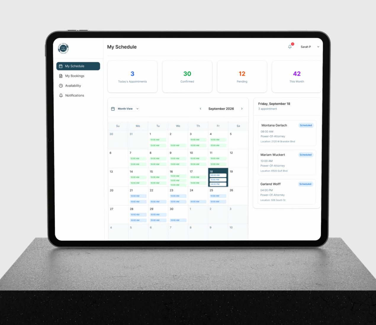 Book Your Notary website preview