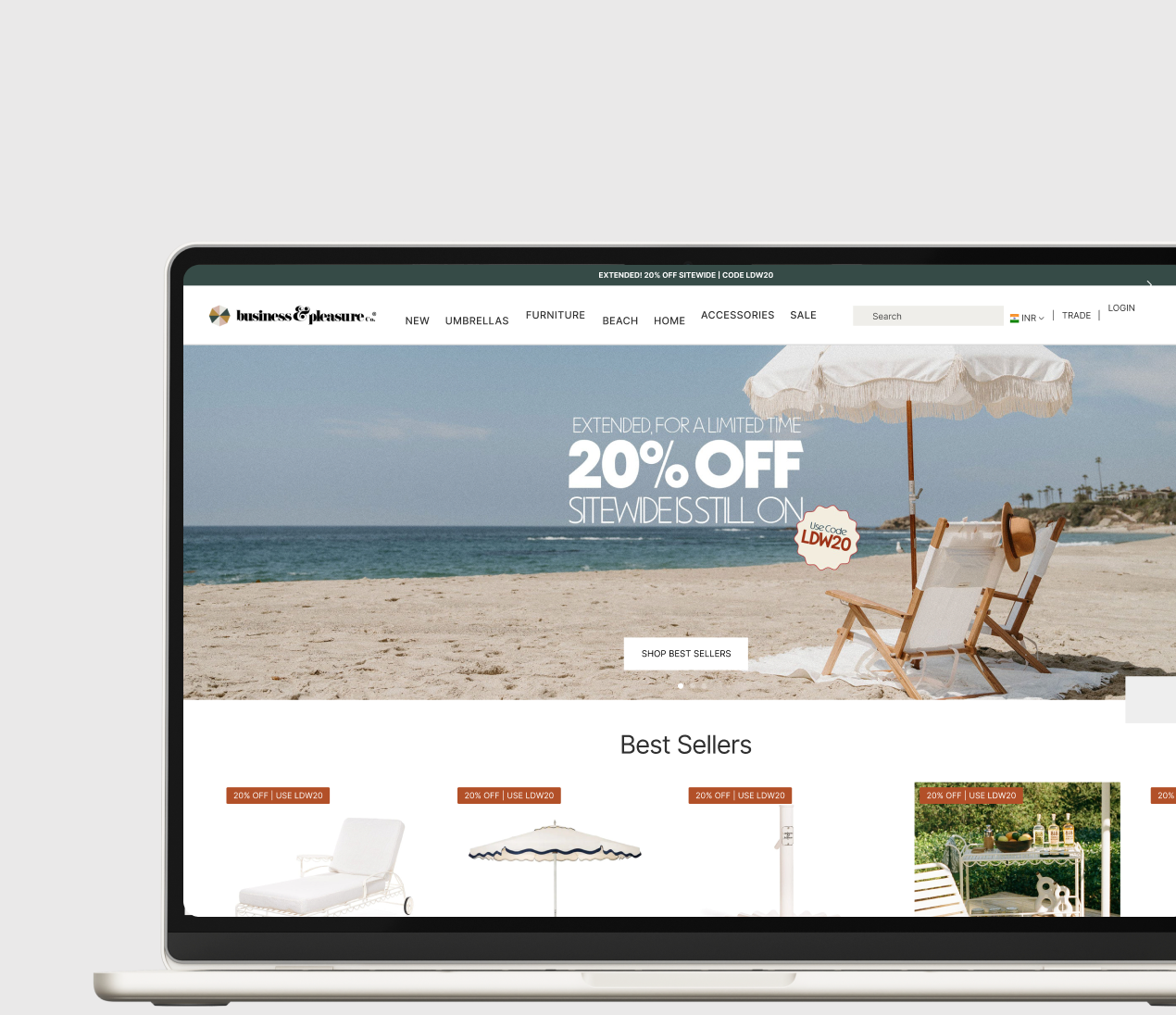 Business & Pleasure Co. website preview