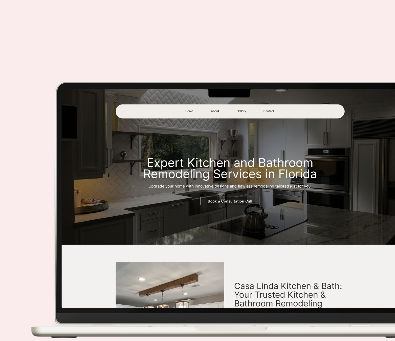 Casa Linda Kitchen & Bath website preview