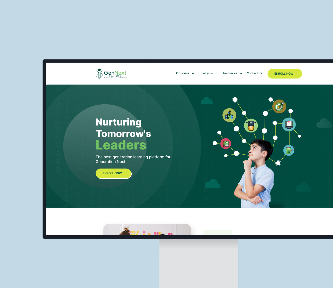 GenNext Learning website preview