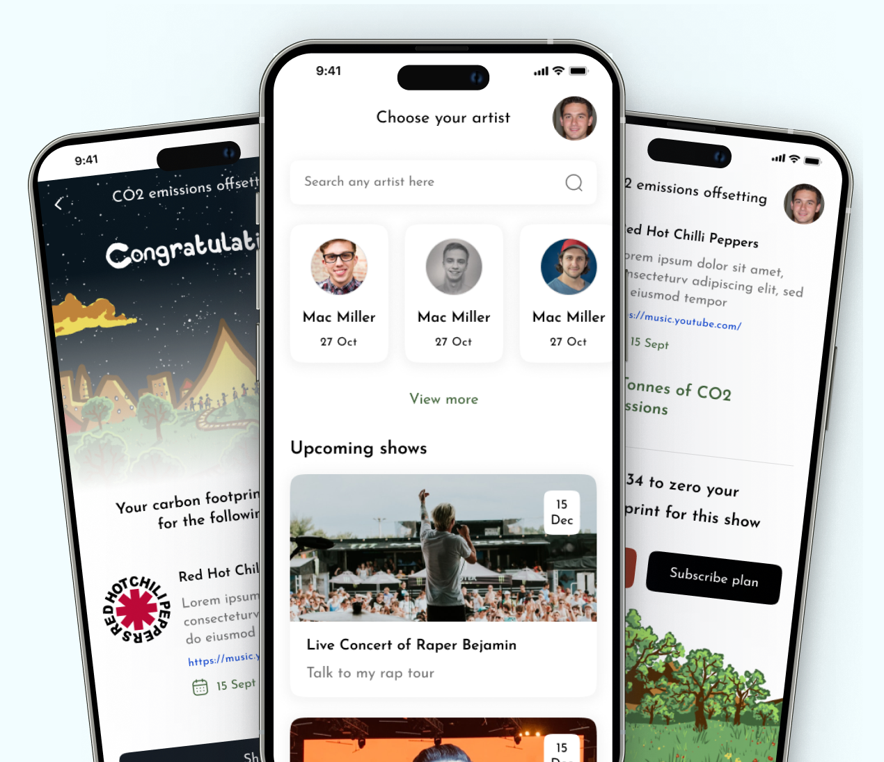 Go Green website preview