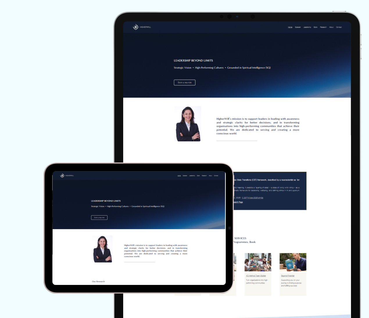 HigherWill website preview