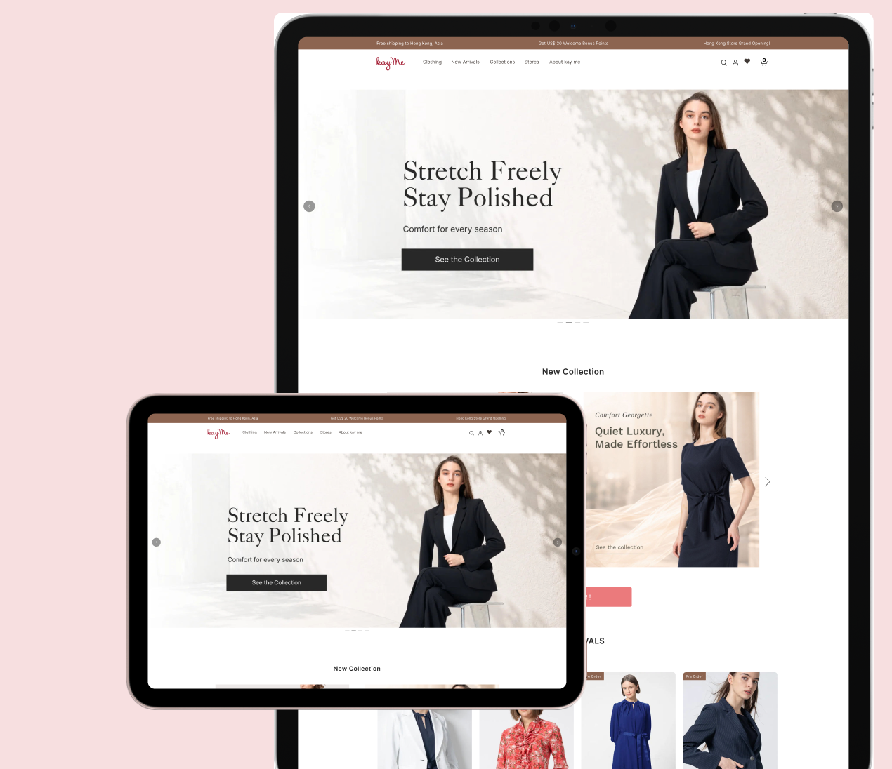 Kayme website preview