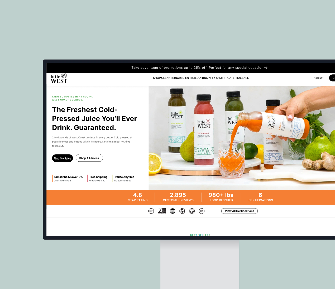 Little West website preview