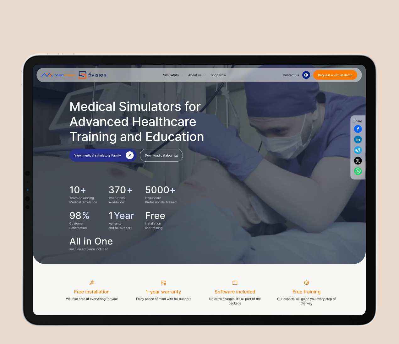MedVision website preview