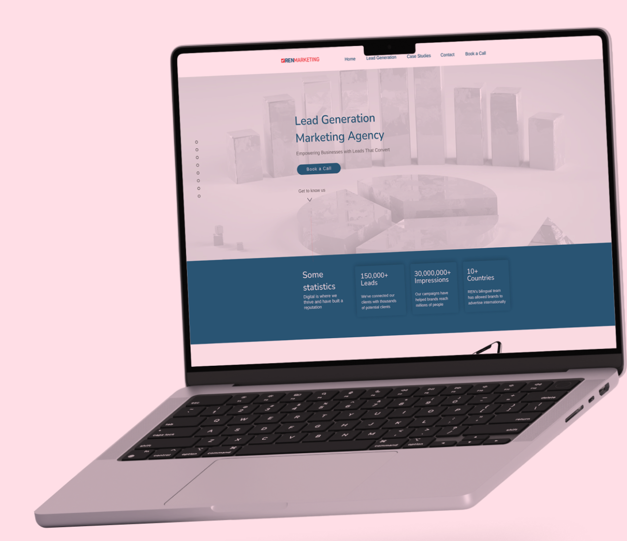 REN Marketing website preview