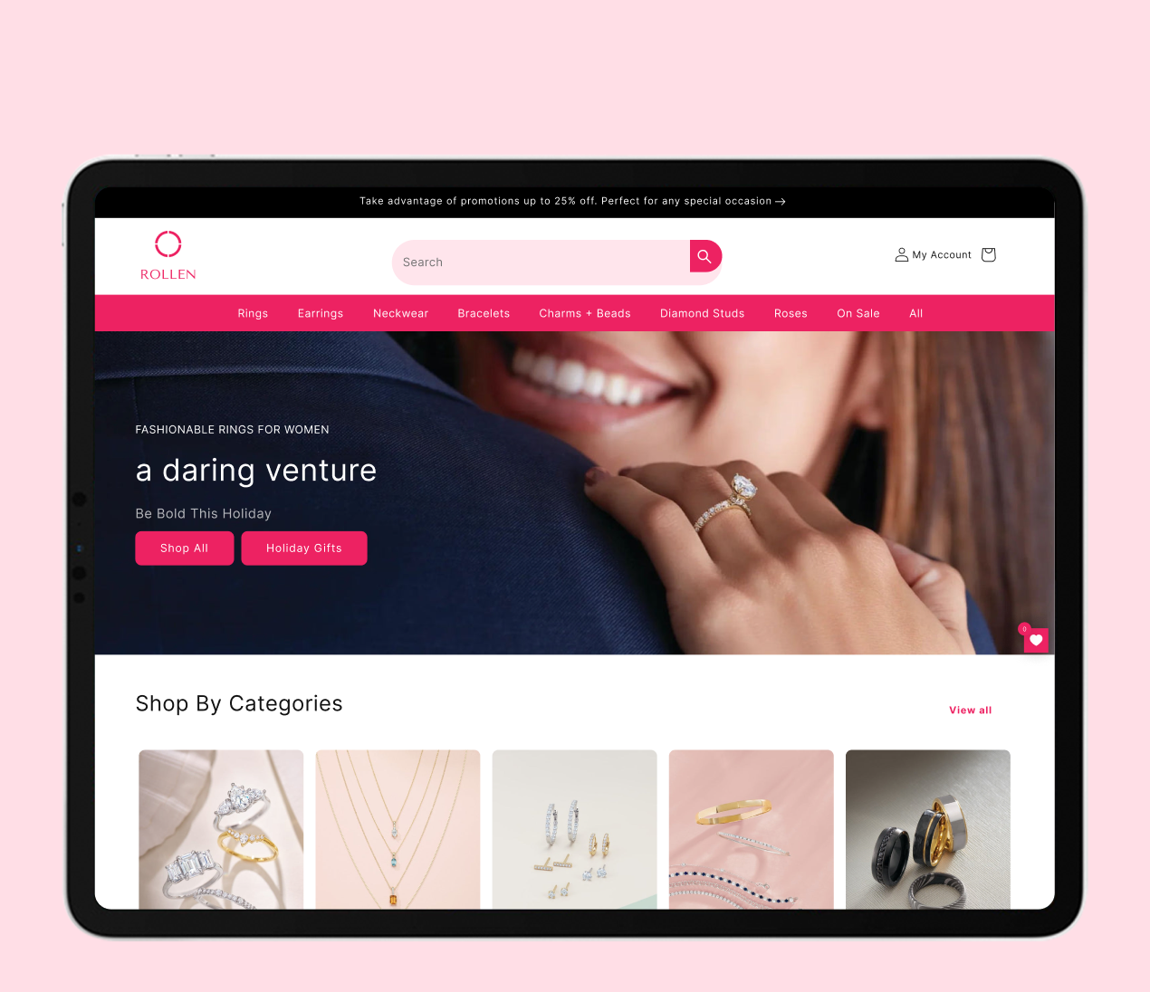 Rollen website preview