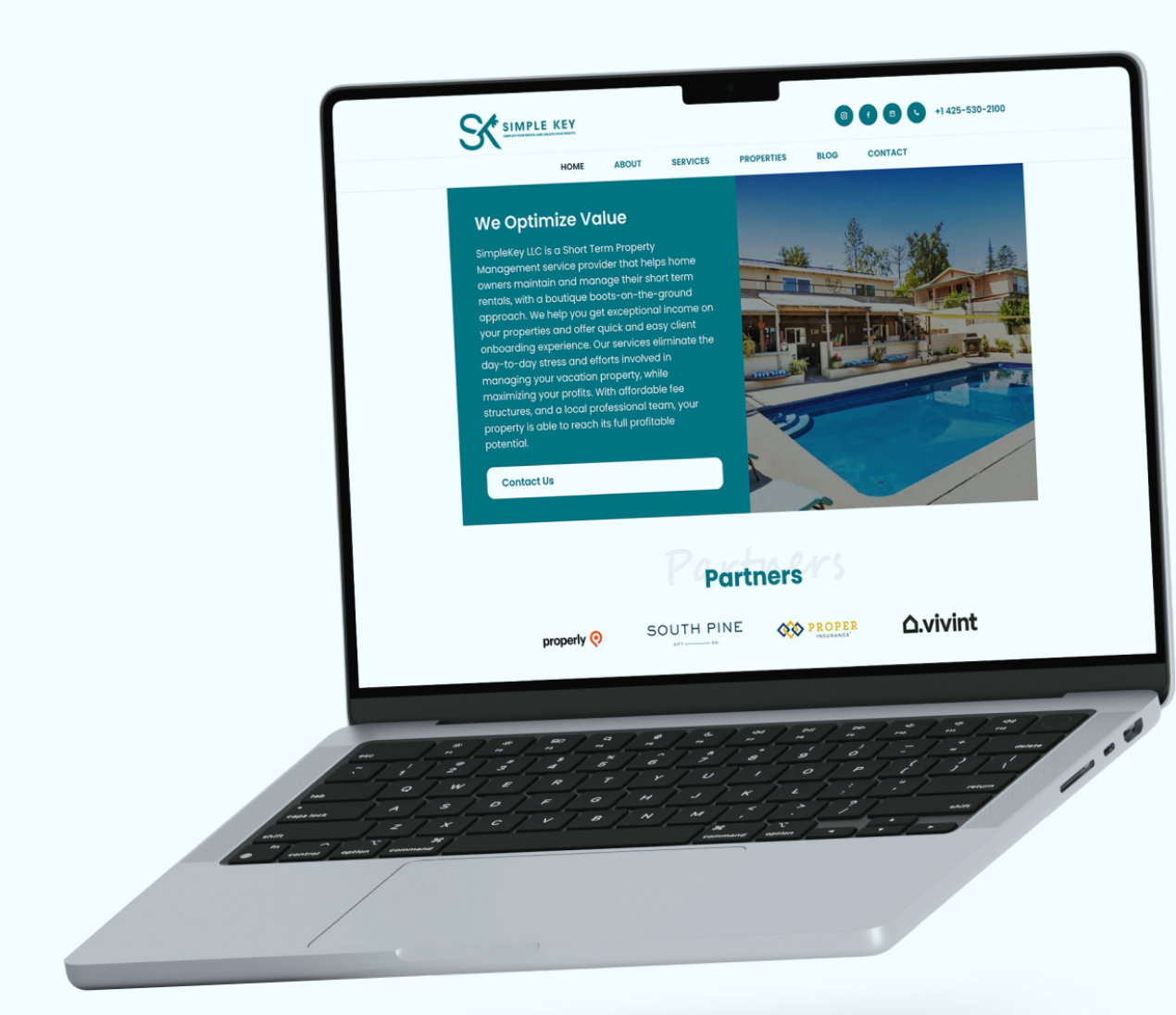 SimpleKey LLC website preview