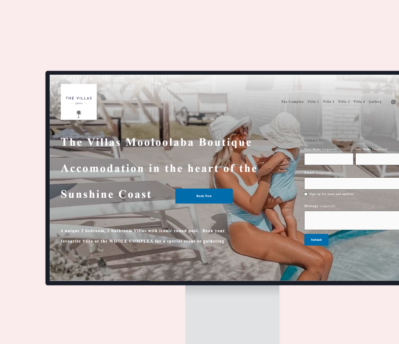 The Villas Mooloolaba website preview