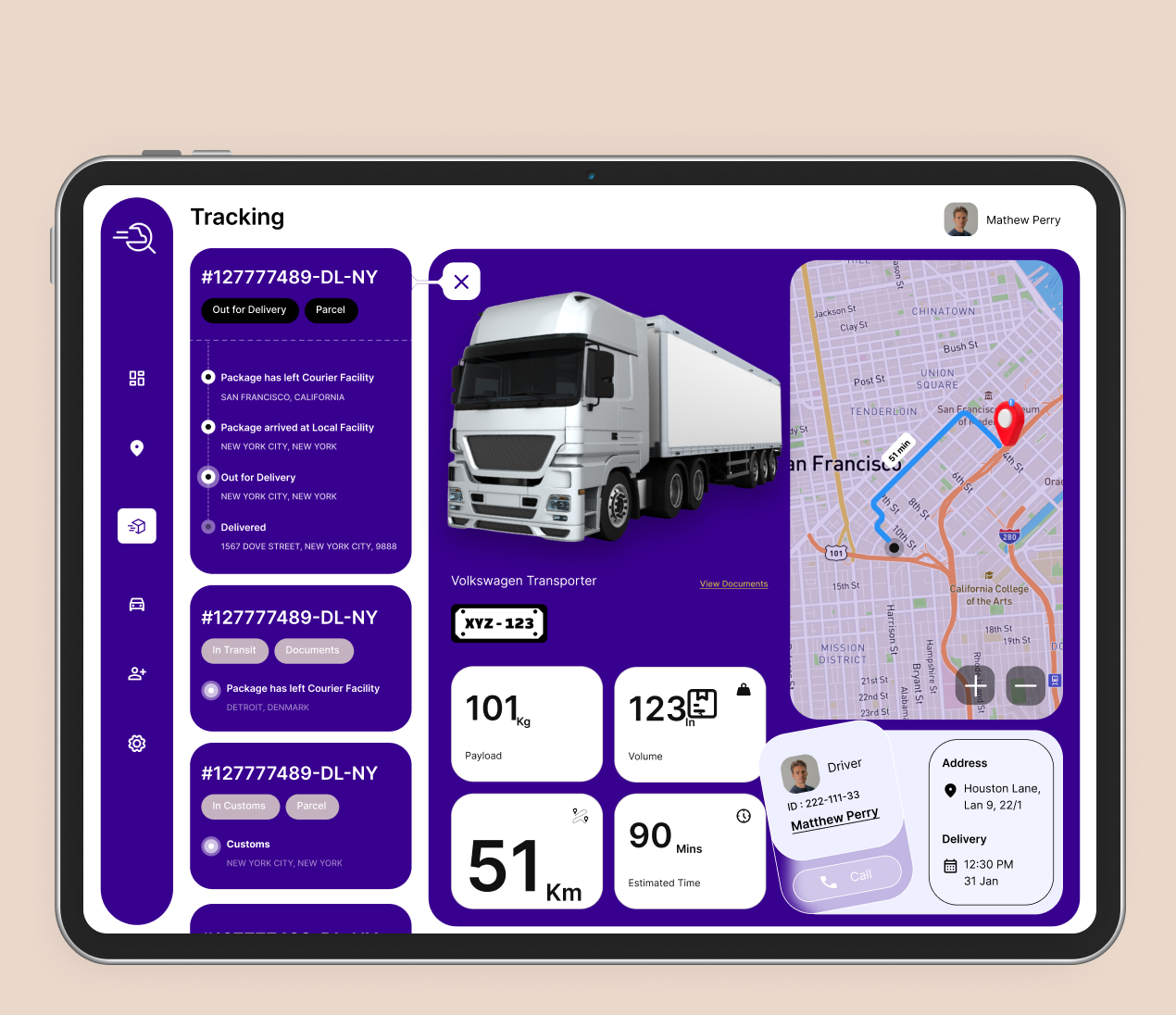 Trucker's Finder website preview