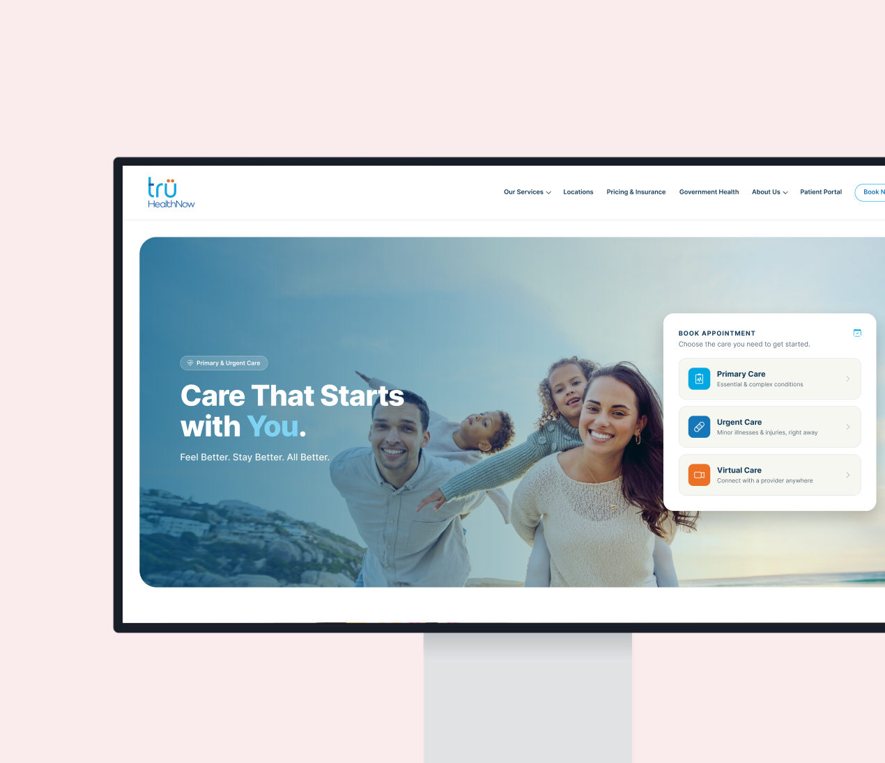 truHealthNow website preview